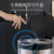 陕固（SHANGU）智能感应带盖垃圾桶全自动厨房卫生间客厅卧室垃圾桶(拉丝银)第2张高清大图
