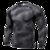 士3D立体印花 健身跑步训练长袖 紧身弹力排汗速干衣tp8006(红色 S)第5张高清大图