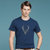 传奇保罗夏季新款圆领男士短袖t恤修身打底衫半袖体恤潮（M-3LX）ZMN503(蓝色 XXXL)第2张高清大图