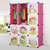索尔诺卡通衣柜简易儿童组合衣柜环保宝宝衣橱婴儿衣物树脂收纳柜(果绿12门2挂 A3212)第3张高清大图