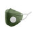 飞利浦（PHILIPS ）电动新风口罩防护防晒防尘防花粉轻盈佩戴3D耳带可调KN95口罩 极光黑（配新风模组）(绿色KN95（三只装）（不带新风）)第2张高清大图