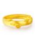 周大福珠宝首饰十二生肖猪足金黄金戒指计价F187617 工费68 约3.85g第5张高清大图