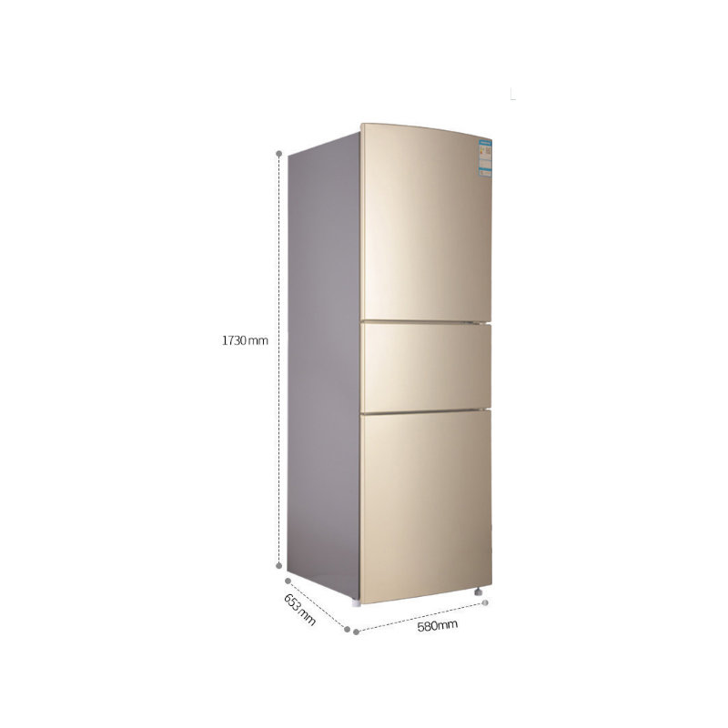 ronshen容声bcd251wkd1ny三开门电冰箱三门家用小型风冷无霜