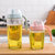 创意厨房用品大容量玻璃防漏调味瓶B816密封透明油壶酱油醋瓶批发(大号绿色)第2张高清大图
