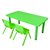 幼儿园书桌儿童塑料可升降长方形桌子家用宝宝早教学习玩具桌椅(加重加固精品8梁桌（红色）)第5张高清大图
