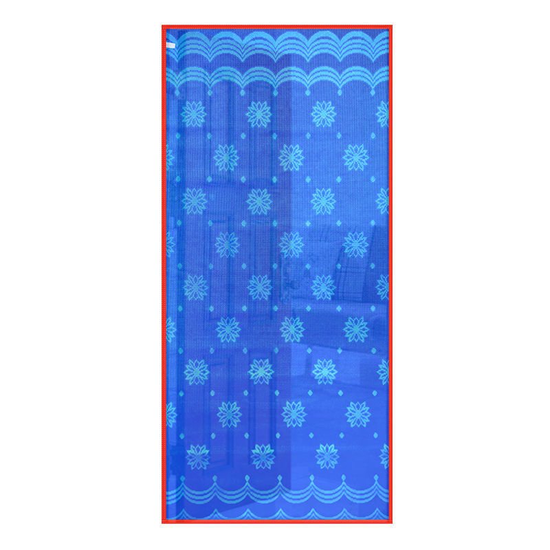 门门帘推拉夏季防蚊室外农村家用普通客厅纯紫色发泡网包四边110200