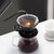 Mongdio手冲咖啡壶套装V60陶瓷滤杯咖啡过滤器分享壶滴漏咖啡器具(102陶瓷V型过滤杯黑色款（赠102V滤纸40张） 默认版本)第3张高清大图