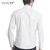 YUYOM优央 男士长袖衬杉 舒适棉面料 经典版型 修身薄款 多色可选 YC170012(白色 L)第5张高清大图