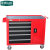 老A（LAOA) 重型带挂板工具柜 工具车(五层带挂板 红色)第3张高清大图