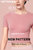 瑜伽上衣短袖性感时尚短款无缝速干透气修身春夏跑步健身运动服(粉色 M)第3张高清大图