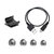 Audio Technica/铁三角 ATH-CK200BT魔音运动无线蓝牙入耳式耳机(黑色)第4张高清大图