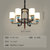 雷士照明LED新中式吊灯中国风客厅复古创意别墅典雅仿古餐厅吊灯(【良苑】6头)第2张高清大图