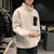 卡郎琪 2020年春季新款男士立领卫衣套头外套青少年休闲高中学生潮牌韩版 KXP-Y147(中灰 4XL)第2张高清大图