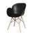 椅子北欧欧式电脑椅凳子办公椅塑料家用现代时尚创意成人座椅餐椅(藏青 默认)第5张高清大图