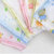 朴朴米 （5条装）婴儿用品 双层全棉高密度印花纱布方巾0058(25*25 A款)第4张高清大图
