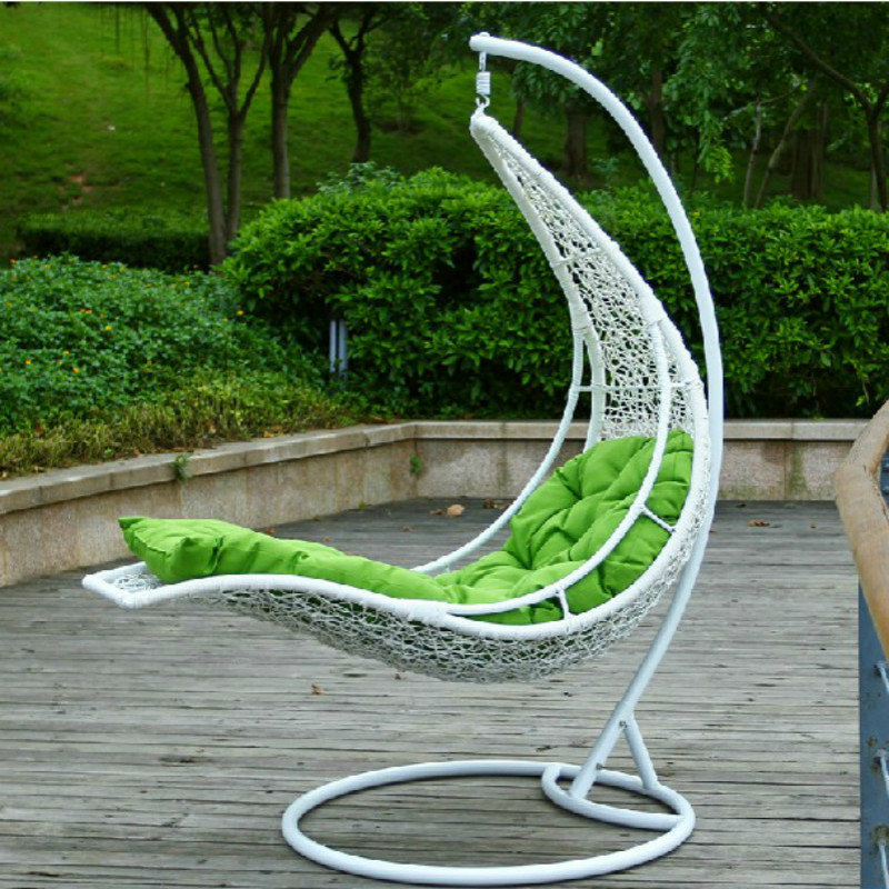 【京好】月亮船吊篮 现代简约环保藤椅鸟巢荡秋千吊椅摇椅(带八赠品送