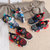男童鞋春季新款飞织透气儿童运动鞋中大童休闲鞋防滑耐磨(33 黑红)第8张高清大图