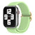 适用于苹果手表7代尼龙编织表带日字扣双圈运动时尚38/40/41通用42/44/45表带(黑色&绿色 38/40/41MM通用)第5张高清大图