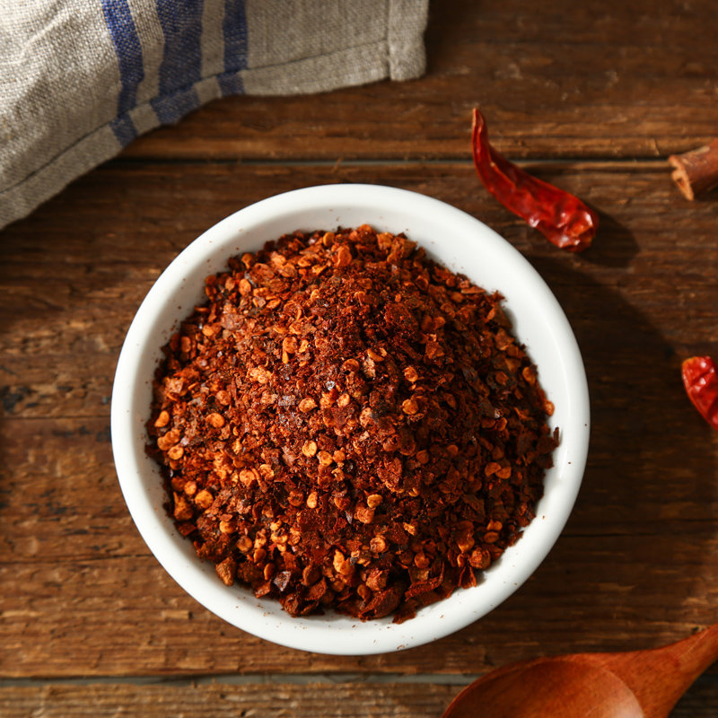 贵州遵义特产柴火烧辣椒新鲜干辣椒面微特辣香辣手工糊海椒面调料红色