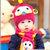 秋冬宝宝帽子男女婴儿帽子韩国儿童毛线帽围巾两件套0-3-6-12个月保暖(深蓝色)第5张高清大图