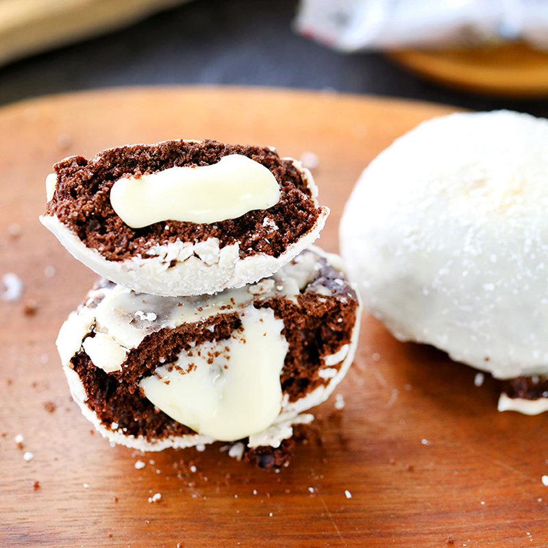 ni白色恋人奶油夹心派300克土耳其进口糕点小吃下午茶点心椰蓉巧克力