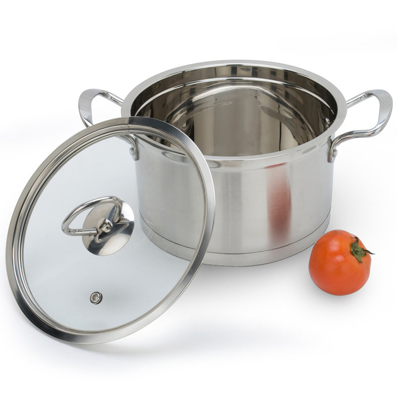 美厨奥氏体不锈钢24cm复底汤锅电磁炉通用