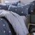 南极人四件套纯棉斜纹印花全棉被套床单式床上用品套件 -爱巢(灰色 爱巢)第3张高清大图