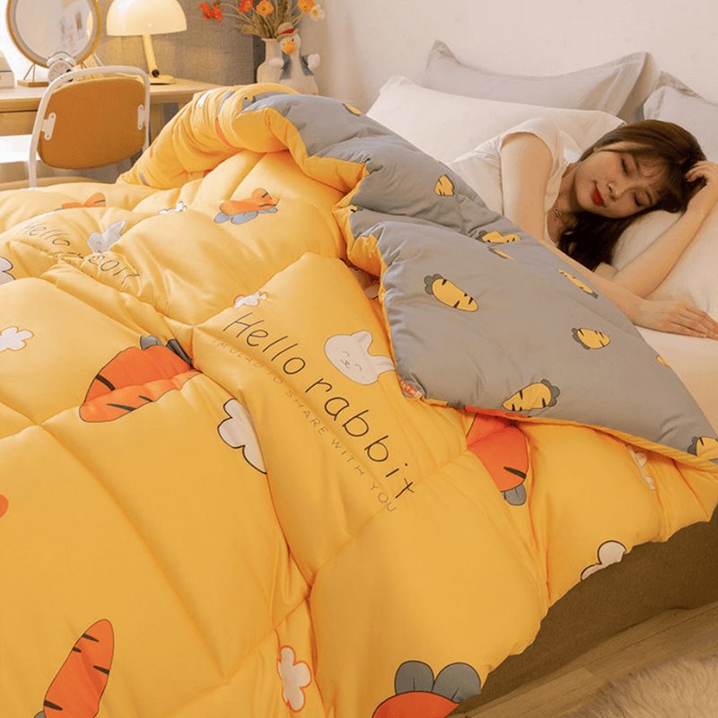 被子冬天加厚保暖冬被芯棉被冬季褥子单人春秋被四季通用空调被(花季