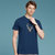 传奇保罗夏季新款圆领男士短袖t恤修身打底衫半袖体恤潮（M-3LX）ZMN503(蓝色 XXXL)第5张高清大图