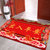 红色吸水地垫地毯入户门垫出入平安脚垫卫生间防滑垫玄关厨房地垫(顺风顺水 60*90厘米)第5张高清大图