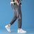 传奇保罗蓝色牛仔裤男夏季薄款2021年新款裤子潮流牌直筒宽松男士休闲长裤（M-4XL）812301(灰黑色 M)第5张高清大图
