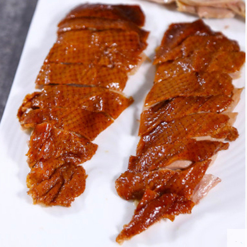 老北京烤鸭手工片制烤鸭片2袋烤鸭片2袋荷叶饼2袋烤鸭专用酱送鸭架组