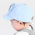 牛奶朋友婴儿帽春秋太阳帽棒球帽兔耳儿童鸭舌帽防晒宝宝帽新品(蓝色 50号帽围（47-50cm）)第3张高清大图