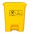 俊采云JCY-E024医用垃圾橡卫生桶商用有盖垃圾桶废物回收垃圾箱翻盖60L（单位：个）(黄色 JCY-E024)第5张高清大图