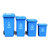 安居先森分类垃圾桶翻盖款 120L-A（套）(深灰色)第4张高清大图