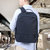 十字勋章双肩包休闲背包电脑包潮牌旅行包时尚潮流包包(蓝色)第3张高清大图