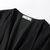 2021春装新款时尚大码女装洋气百搭减龄宽松外套女胖mm开衫53029(黑色 XL)第4张高清大图