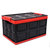 多功能折叠收纳箱储物箱汽车后备箱收纳箱置物箱(黑红色（50L） 默认)第2张高清大图