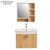 法恩莎新款北欧现代田园风格浴室柜组合橡木实木落地式洗脸盆镜柜 FPGD3615E-C(默认)第5张高清大图