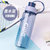 希乐tritan塑料水杯子夏天运动便携水壶男女学生大容量简约吸管杯1100ml(蓝色 1.1L)第5张高清大图