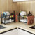 SKYMI 晾碗架 厨房置物架 家用碗碟收纳架 金属碗柜架(黑色 晾碗架+刀砧架)第4张高清大图