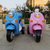 儿童电动车双电双驱 三轮车摩托车 宝宝可坐玩具车 小孩电动车(粉红)第5张高清大图