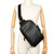 COACH 蔻驰 奢侈品 男士黑灰色PVC配皮单肩斜挎包胸包C2932 QBMI5(黑色)第6张高清大图