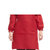 谋福 厨房店员工作围裙服 餐厅服务员围裙+头巾+袖套四件套 制服围裙可爱(红色)第3张高清大图