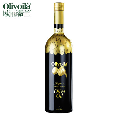 欧丽薇兰 高多酚特级初榨橄榄油1L 食用油 1L植物食用油家用olive原装进口家用(1L)