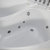 尚雷仕双人浴缸按摩冲浪气泡嵌入欧式亚克力情侣恒温加热浴盆(白色 SPA配置)第4张高清大图