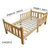 木巴婴儿床实木环保宝宝床童床摇床推床婴儿摇篮床(原木色C442 默认)第5张高清大图
