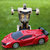 超大感应变形遥控汽车金刚机器人充电动无线遥控车儿童玩具车男孩(金色 一个机身一块电池)第5张高清大图