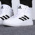 Adidas阿迪达斯高帮男鞋 2022春秋季新款经典篮球运动鞋透气耐磨休闲鞋EG4235(白色 43)第5张高清大图