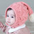 milkyfriends可爱宝宝帽子春秋冬季毛线帽婴儿男孩女孩童帽套头帽(粉红色 均码44-50CM（3-24个月）)第5张高清大图